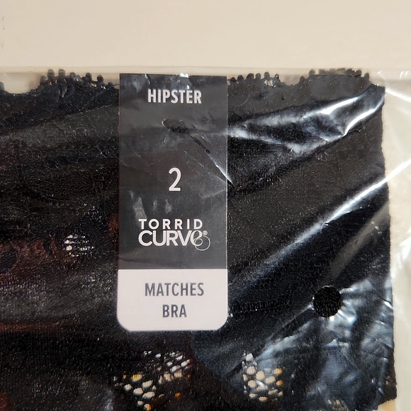 ❤️NWT VINTAGE TORRID ANIMAL PRINT HIPSTER LACE TRIM LATTICE BACK PANTY - Picture 5 of 12